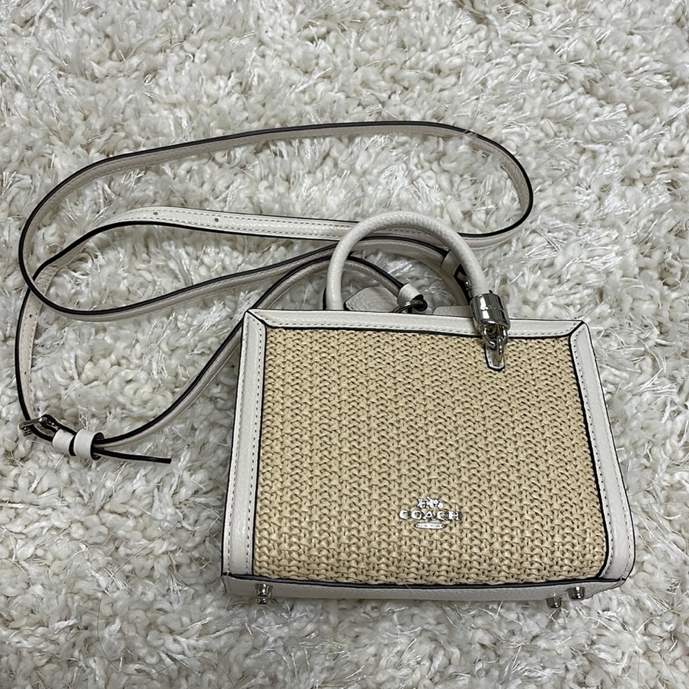 Mini Coach Weave Bag